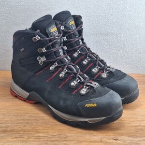 Asolo Fugitive GTX Hiking Boots Mens Size 12 Black Gore-Tex Waterproof Mountain
